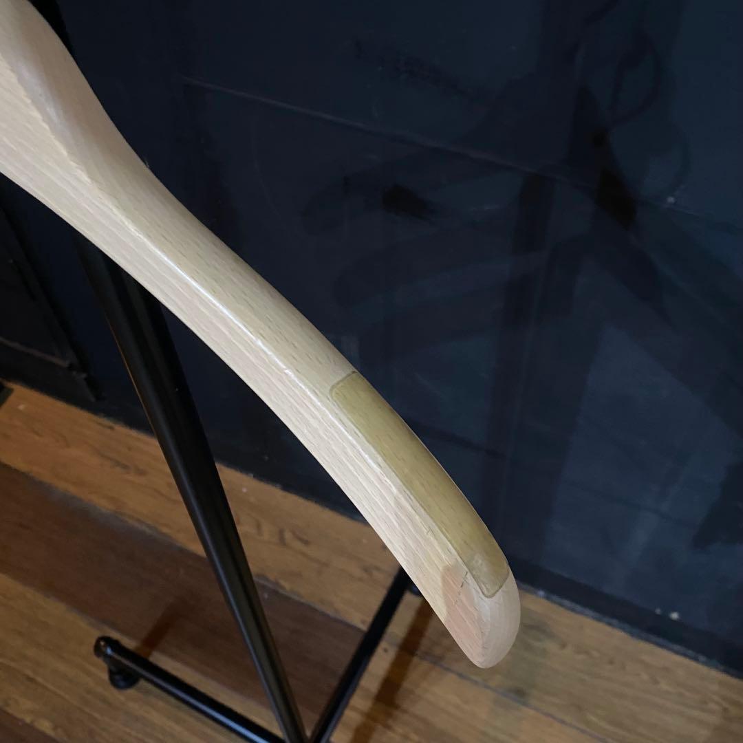 木製ハンガー　ハンガーまとめ売り　ハンガー　ベージュ　100本　4色