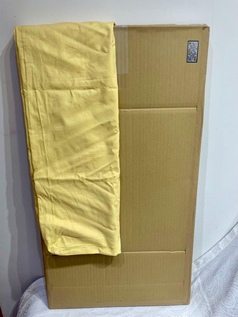 う*だ様 人間国宝 芹沢 銈介 作 いろはにほへと 型絵染 直筆共シール 卓布額