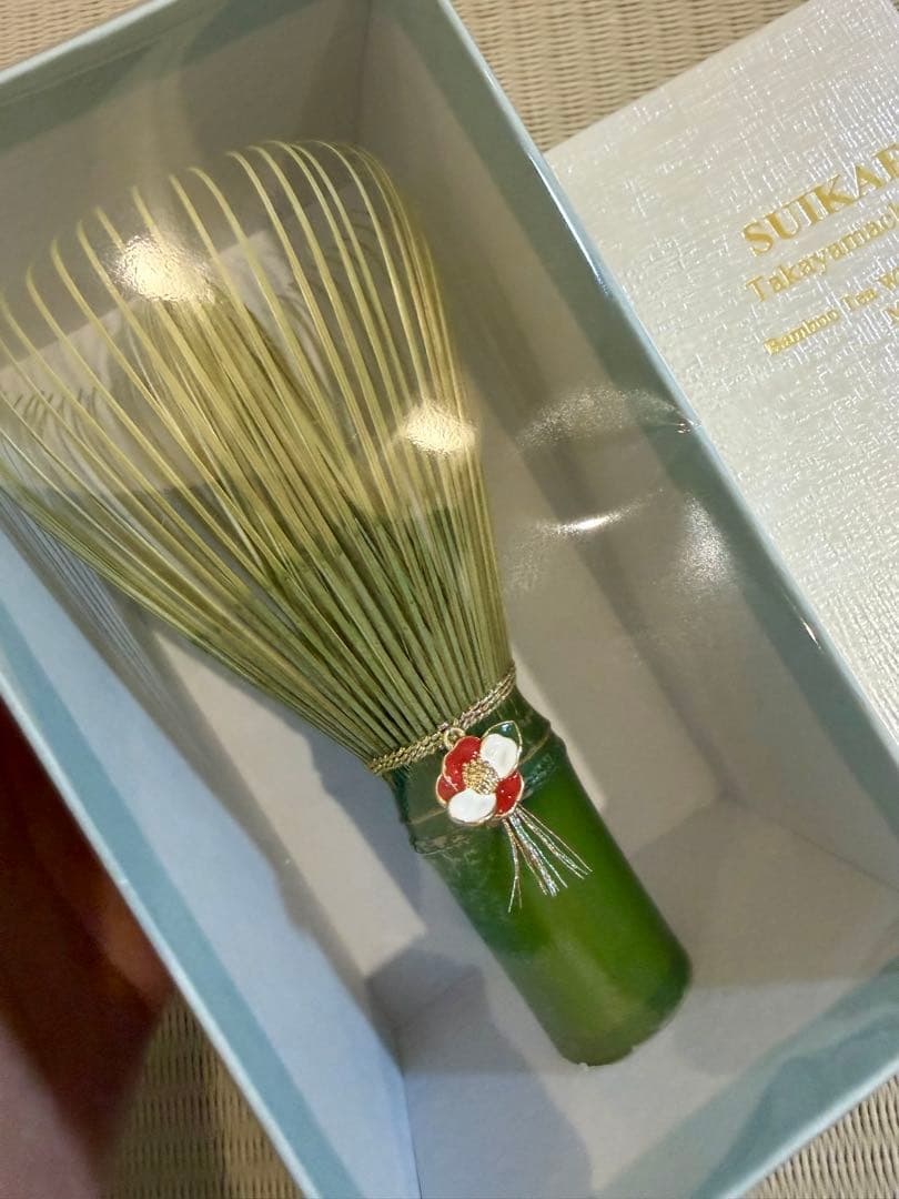 SUIKAEN 高山茶筅 青竹茶筅 RARE GREEN BAMBO茶道