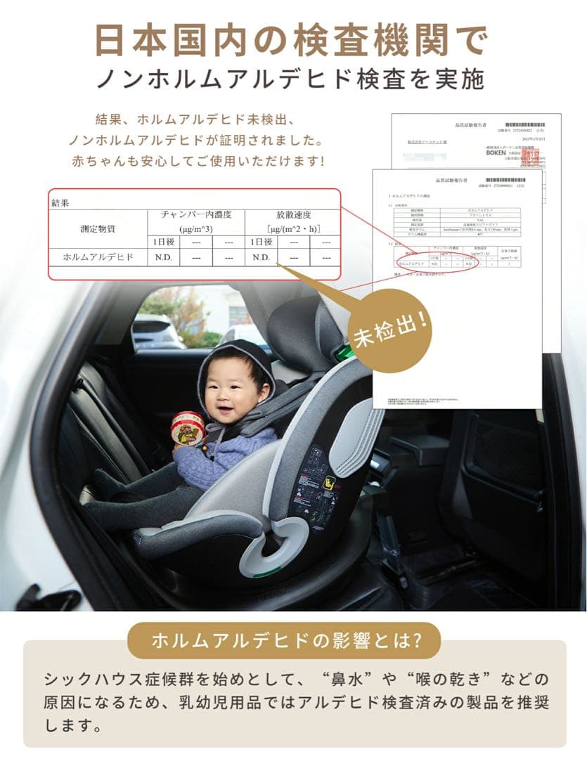 【新品】GU MODE 車用チャイルドシート 360度回転　ブルー