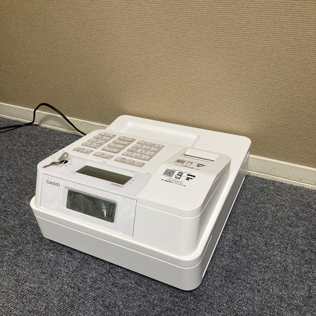美品　CASIO レジ　SR-G3 ホワイト　スマホ連動　動作チェック済み