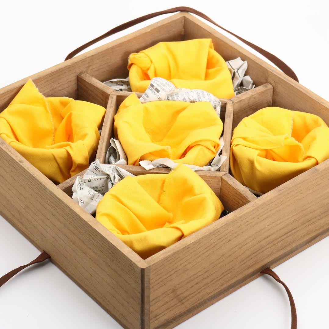 北大路魯山人作 蟹絵 刷毛目 向付 五客 懐石料理 共箱　M586　YS