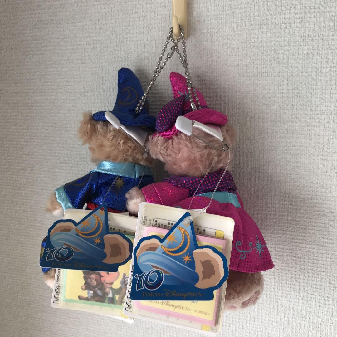 ダッフィー シェリーメイ ぬいぐるみストラップ　10周年記念