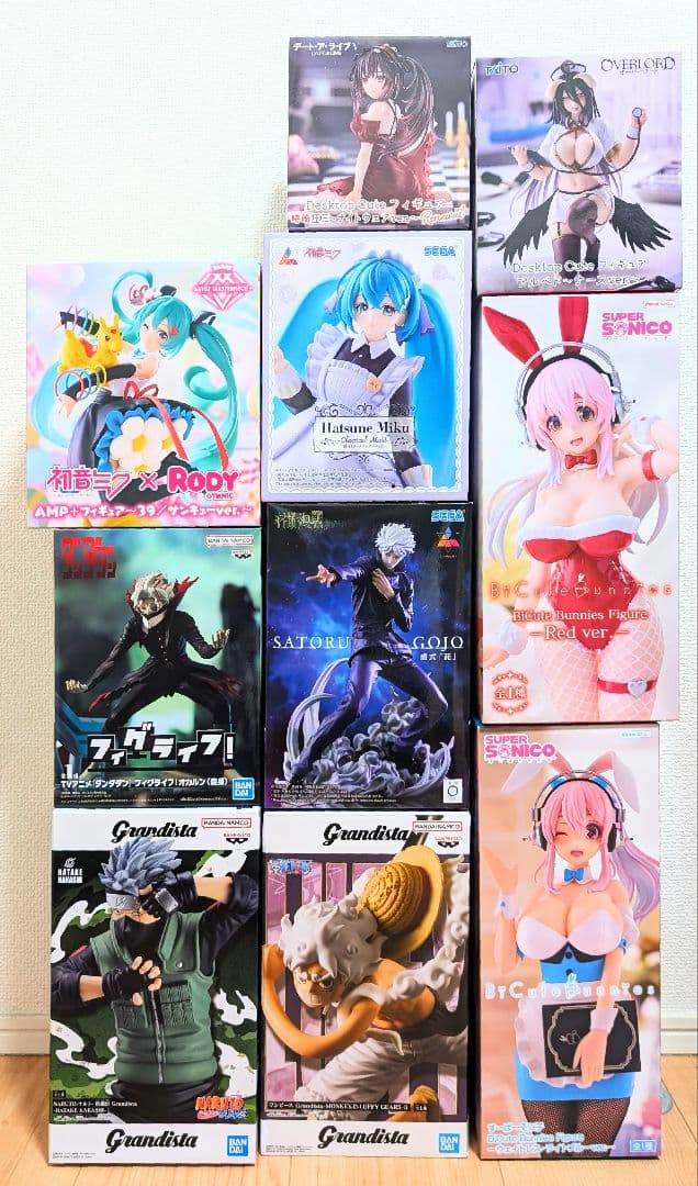 【初音ミク/五条悟/ルフィ/NARUTO他】プライズ10体セットまとめ売り