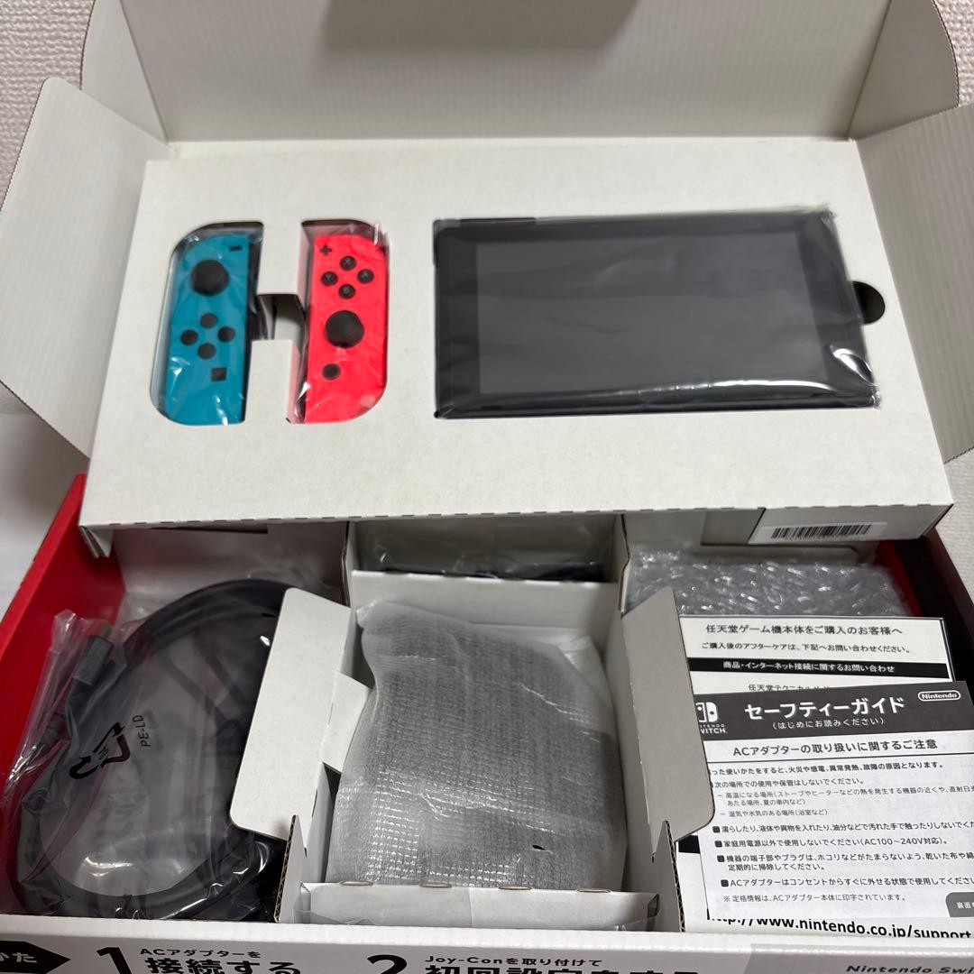 Nintendo Switch 本体 美品 バッテリー強化版 赤青