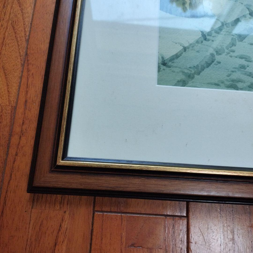 「超貴重品」矢口高雄 サイン落款あり「冬木立ち」 共シールあり