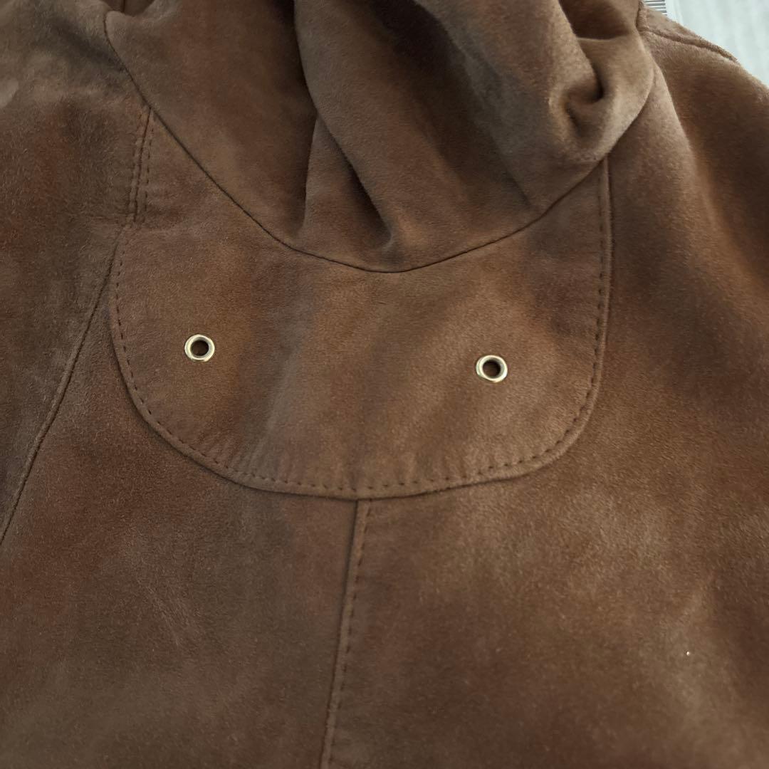 チンクアンタ／襟付きシングルライダース／H503／ブラウン／44