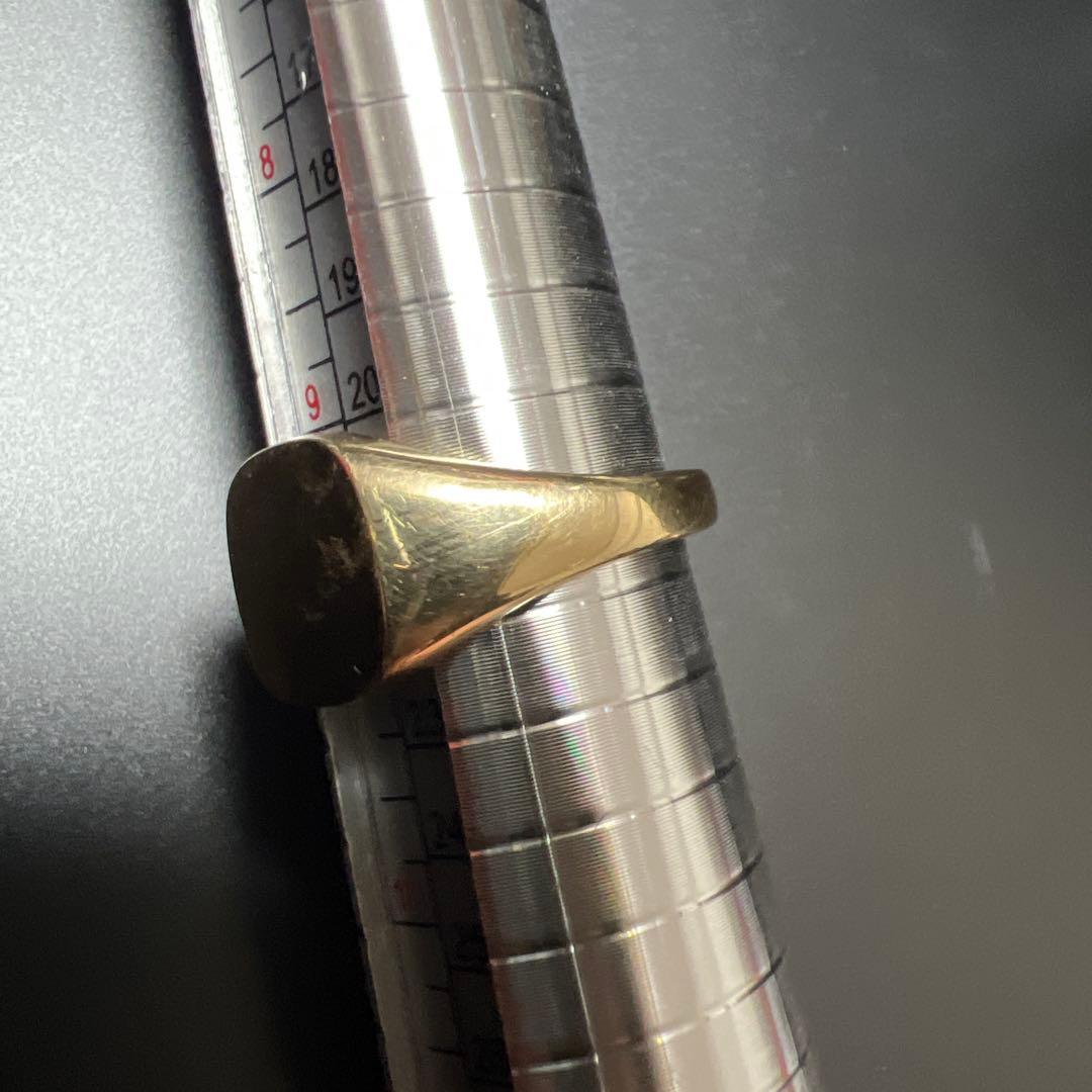 9ct シグネットリング 印台リング　ヴィンテージ 9金