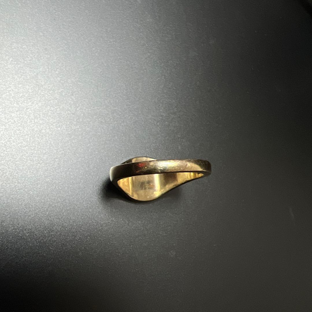 9ct シグネットリング 印台リング　ヴィンテージ 9金