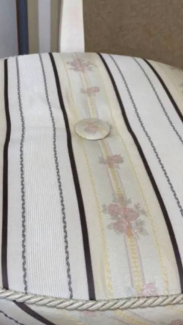 ロココ フレンチ♦️イタリア製♦️猫脚テーブル&ファブリックチェア2脚♦️3点セット