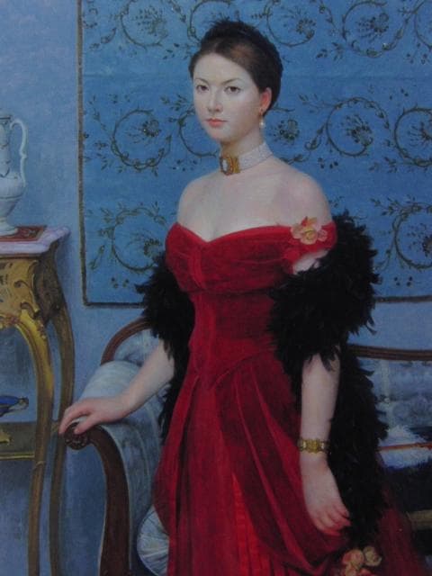 中村忠彦、【M嬢】、希少な画集画、新品高級額・額装付、状態良好