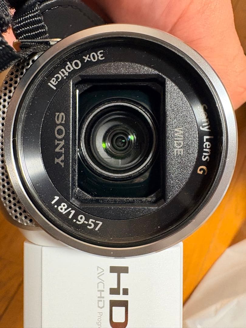 使用回数数回！SONY HDR-CX680 ホワイト ビデオカメラ