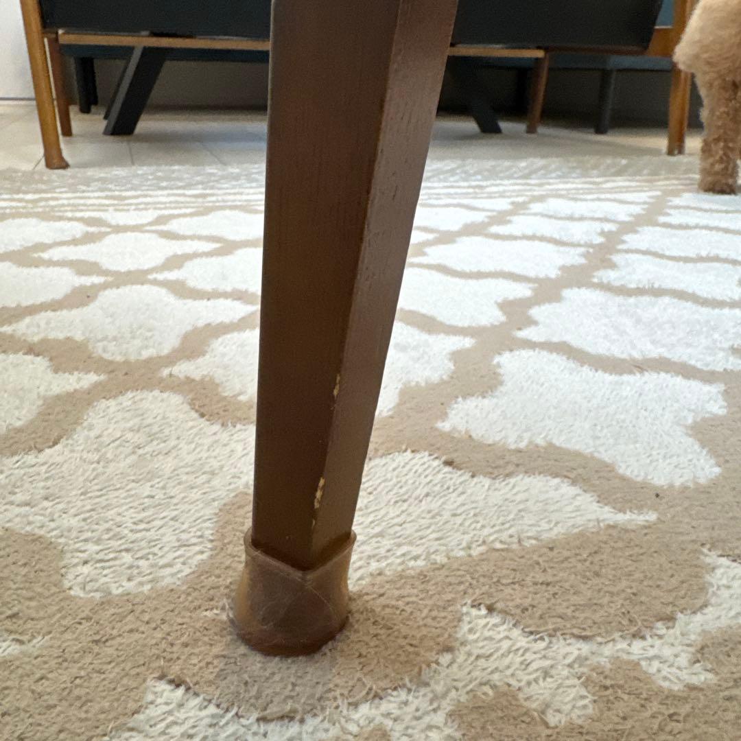 カリモク60 ブラウン 木製 シンプルデザイン ローテーブル 下部棚付き