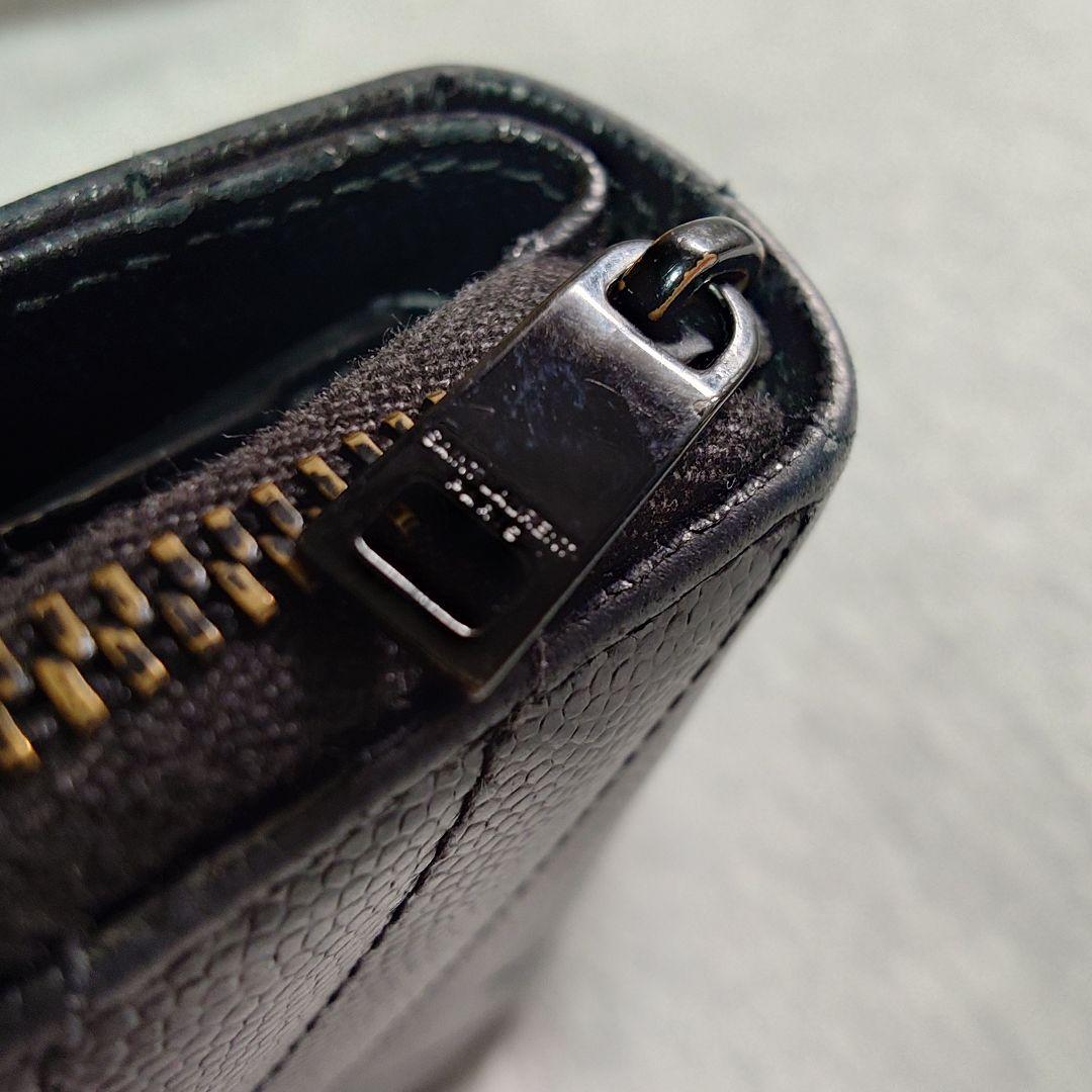 x*様 SAINT LAURENT サンローラン ブラック 二つ折り財布