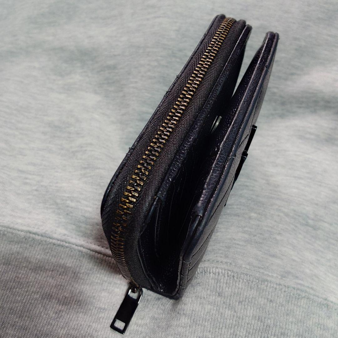 x*様 SAINT LAURENT サンローラン ブラック 二つ折り財布