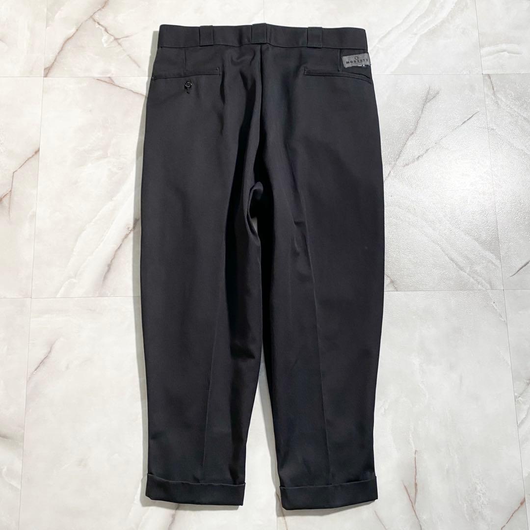A17490 極美品 モデスティ×ディッキーズ カスタムメイド2タックパンツ34