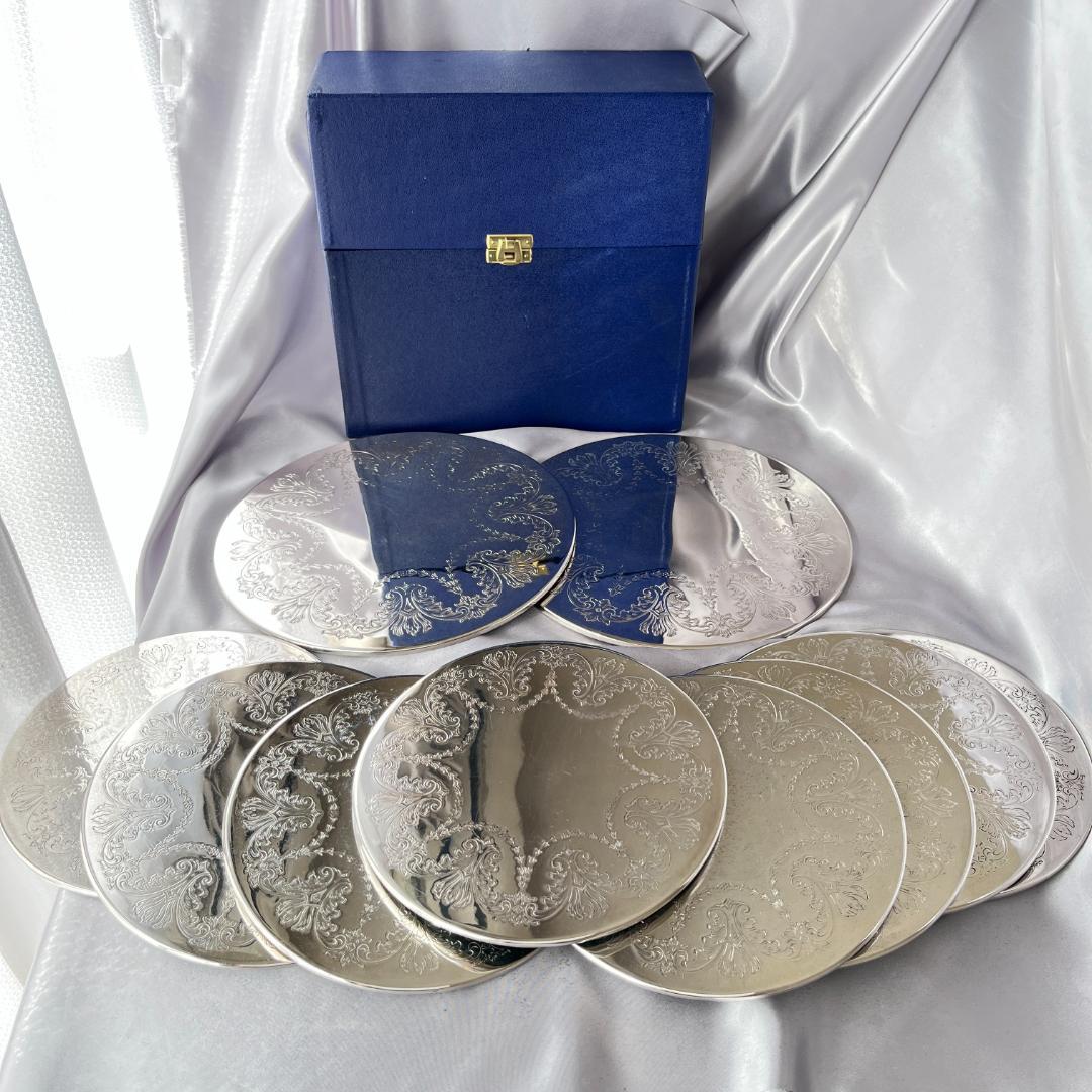 【英国】 プレースマット 8枚17cm / サービングマット 2枚23cm