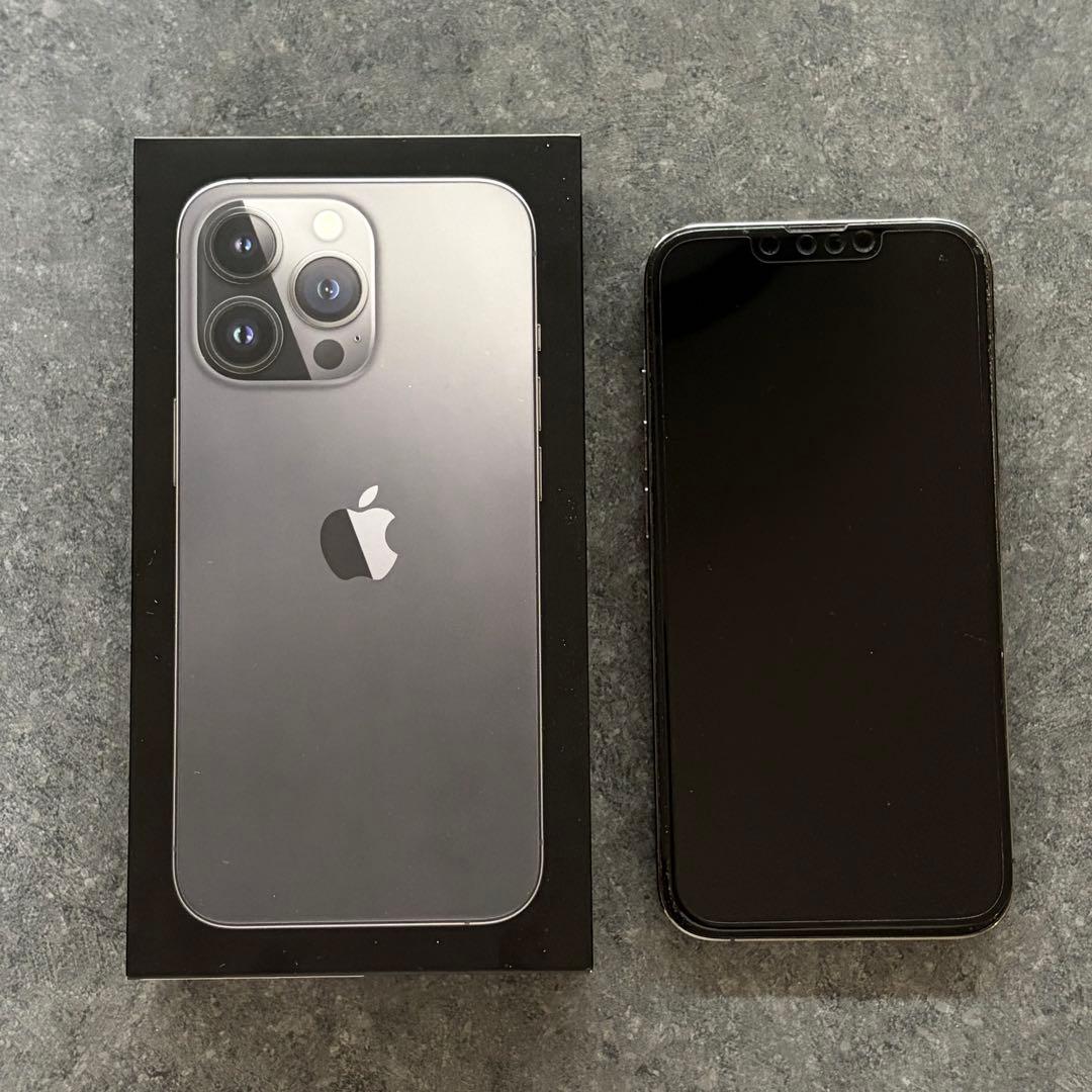 iPhone13 PRO 256GB グラファイト 背面ヒビ有り 動作問題なし