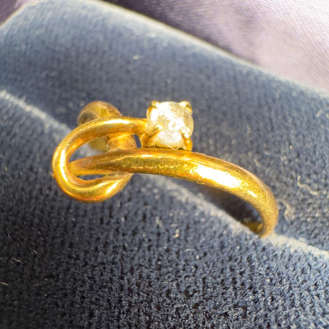 18金リング(k18) 約1.9g リングサイズ22号