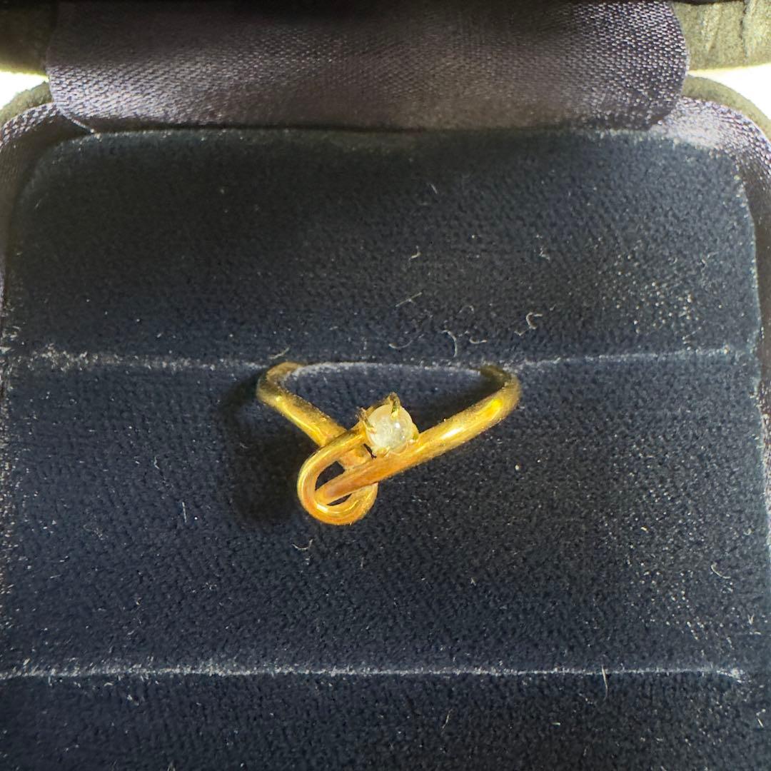 18金リング(k18) 約1.9g リングサイズ22号