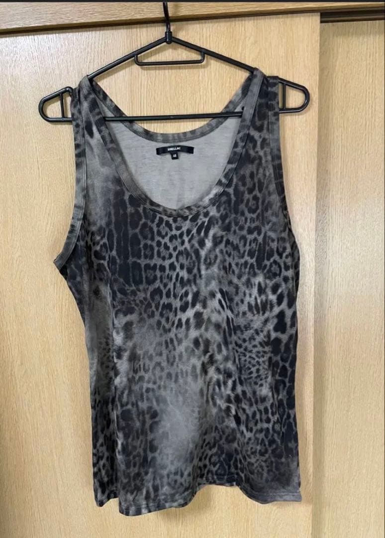 SHELLAC ヒョウ柄タンクトップ 48 新品