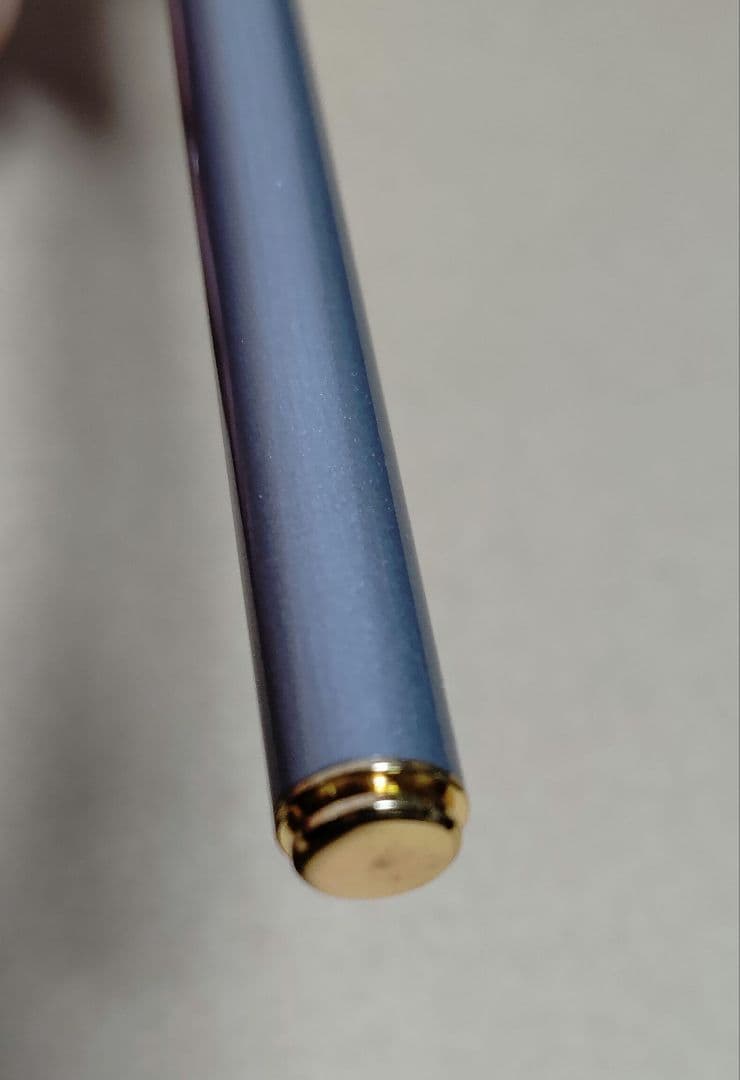 万年筆　プラチナ　ビーライン BEE Line　シルバー　ゴールドアクセント