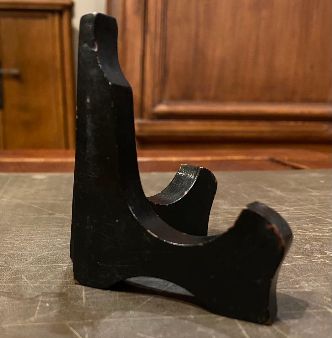 景徳鎮窯染付絵皿　鑑賞台付 ・沈船品　ヴィンテージ　レア ・台湾茶器