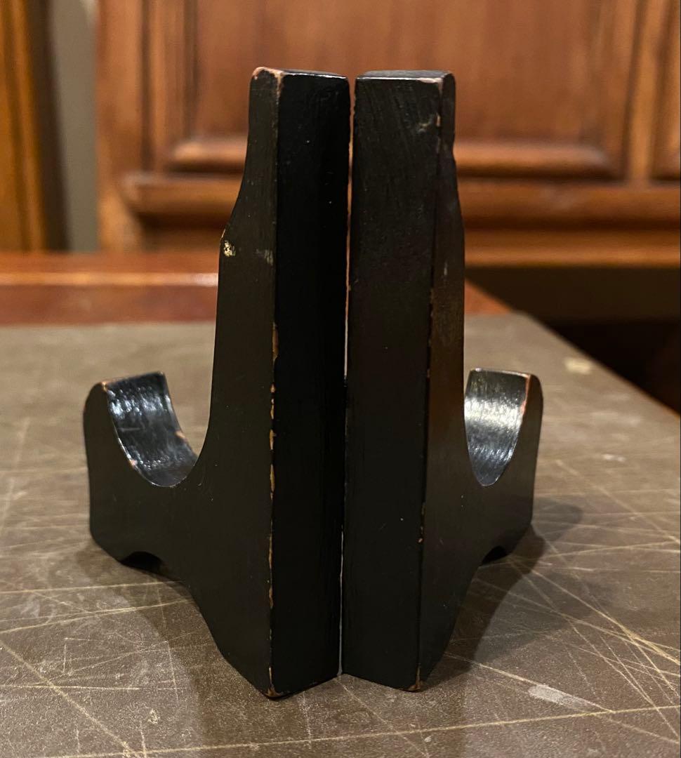 景徳鎮窯染付絵皿　鑑賞台付 ・沈船品　ヴィンテージ　レア ・台湾茶器