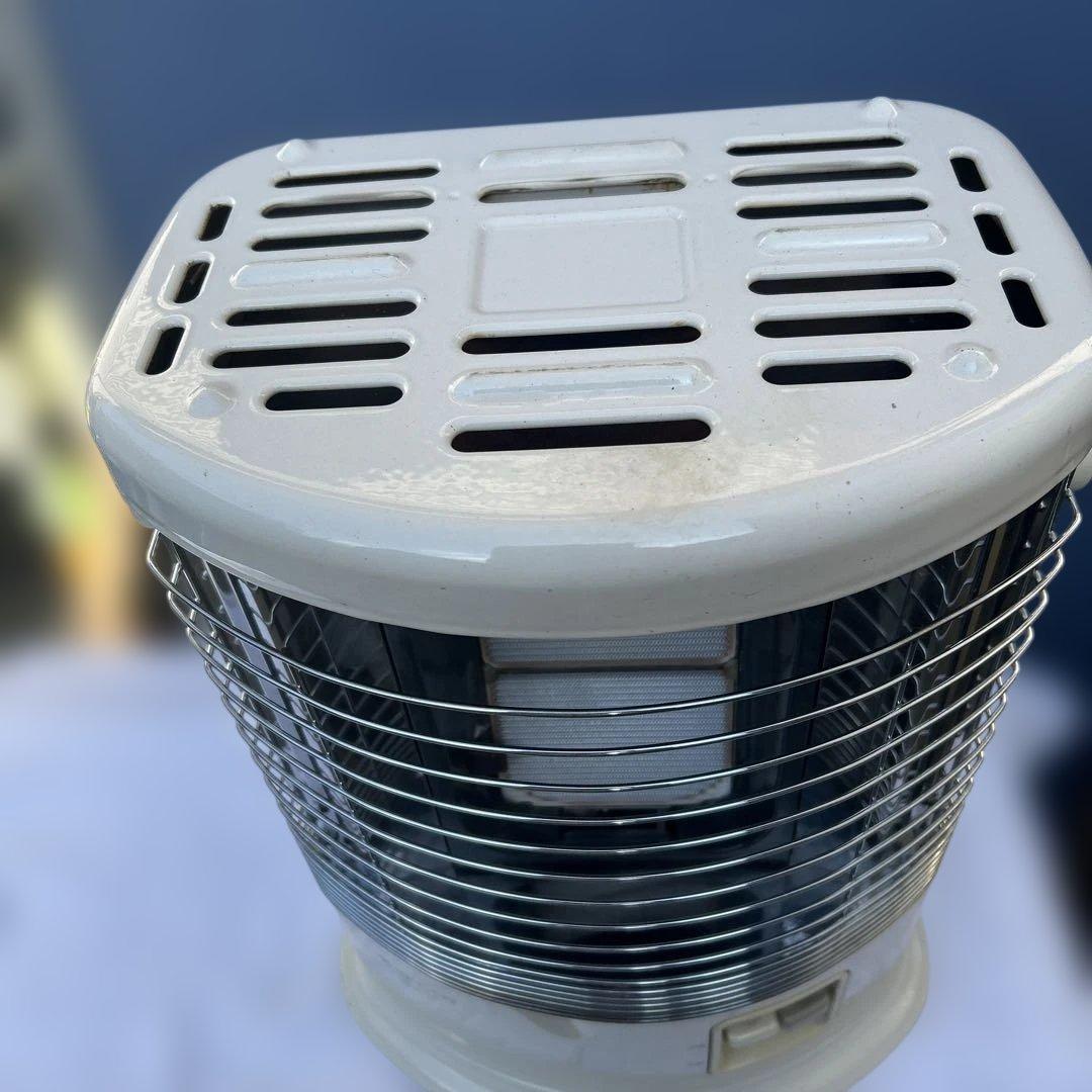 都市ガス用ガスストーブホワイト メッシュガード付き