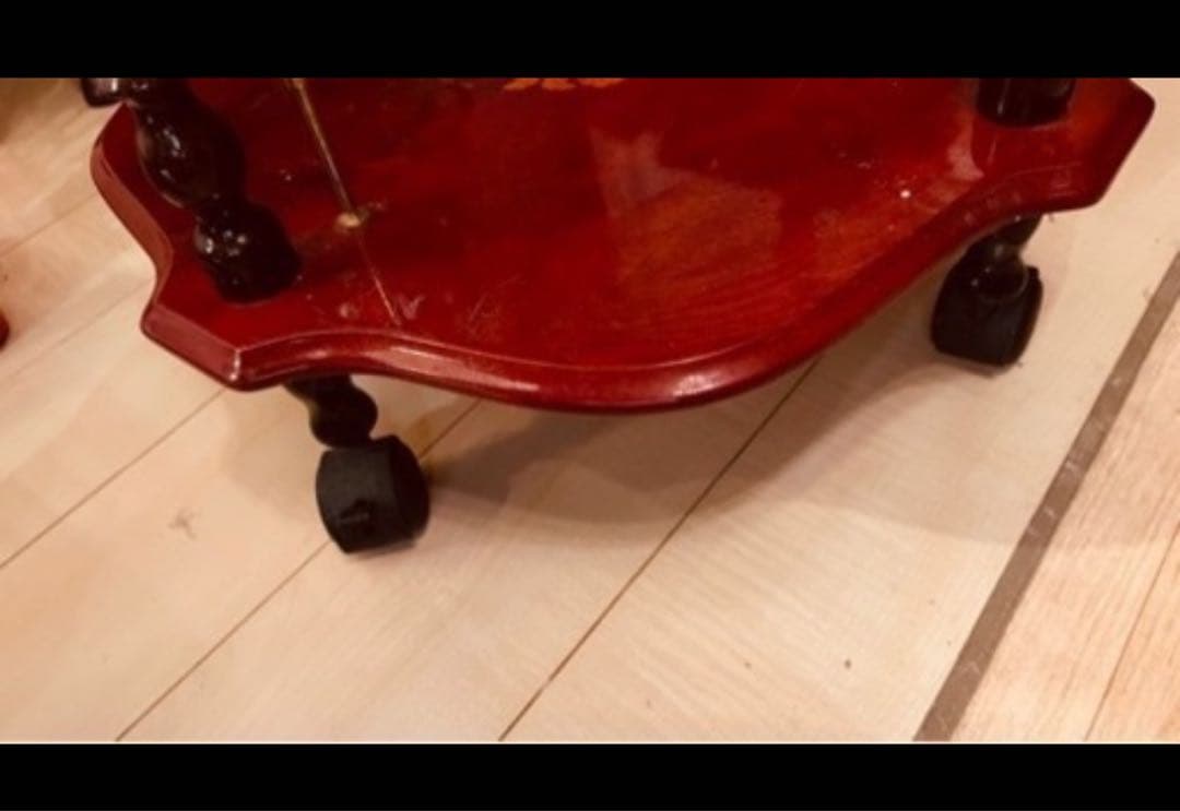 カート　グラス、ボトル置き