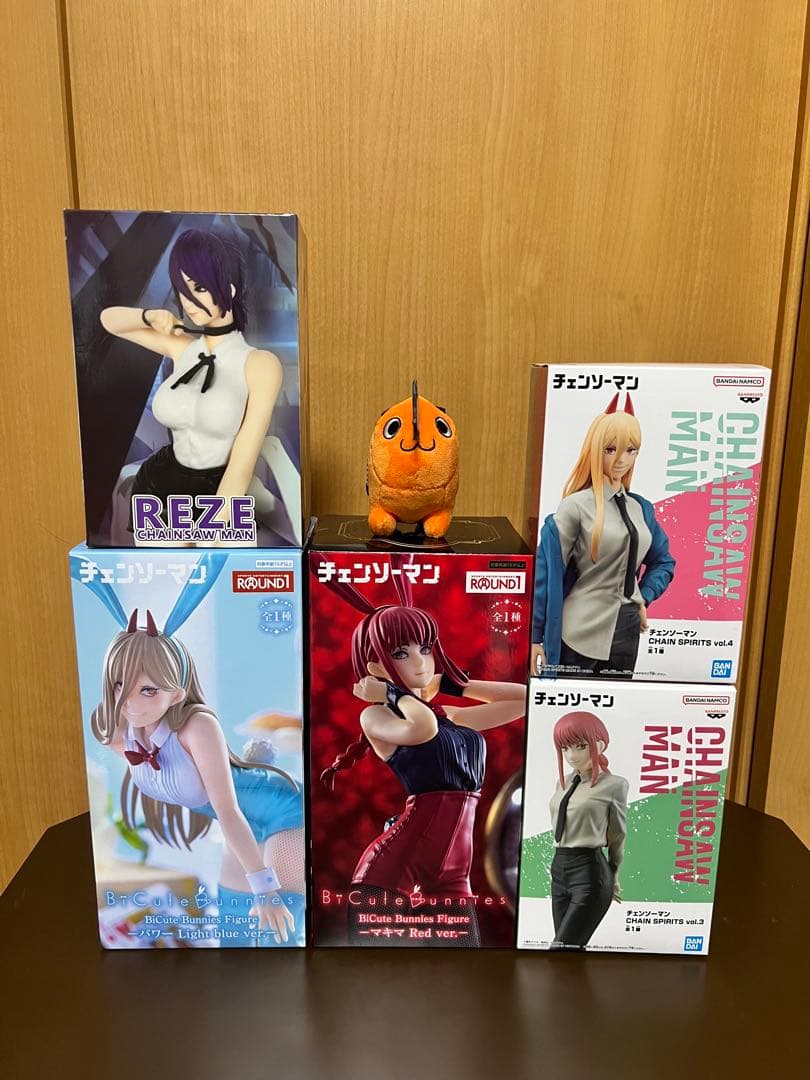チェンソーマン フィギュアセット　ポチタぬいぐるみ　レゼ　マキマ　パワー