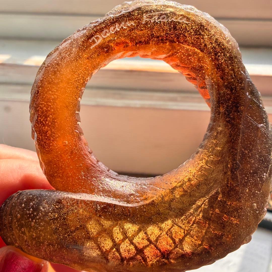 コブラ　蛇　ヘビ　ドーム　フランス　ナンシー　バカラ　エミールガレ　置物