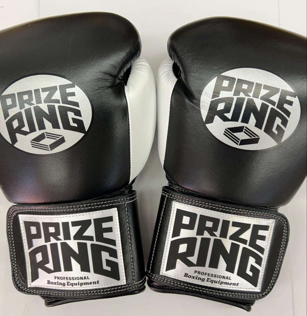 プライズリング　ボクシンググローブ　本革製　14oz 黒