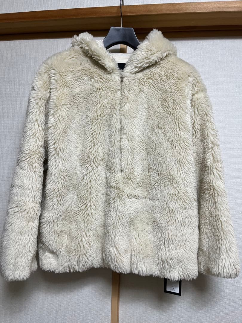 【美品】UNUSED/アンユーズド ハーフジップ フーディ ファーパーカー