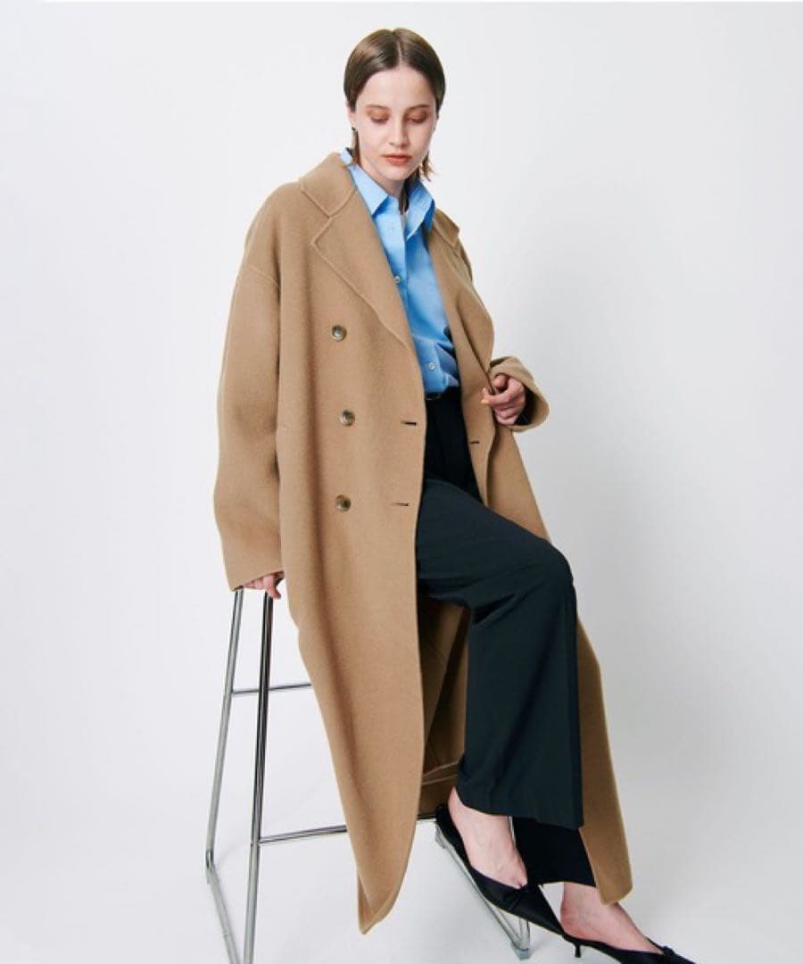 新品N.O.R.Cダブルロングリバーコート　チェスターコート