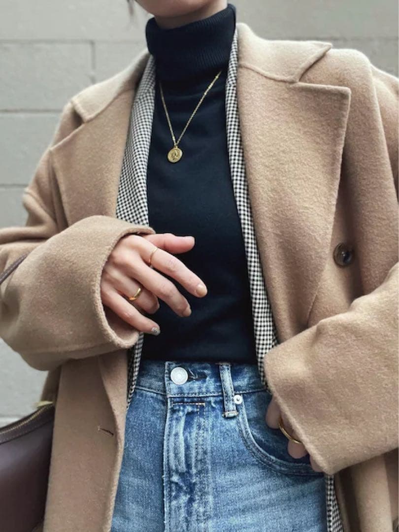 新品N.O.R.Cダブルロングリバーコート　チェスターコート