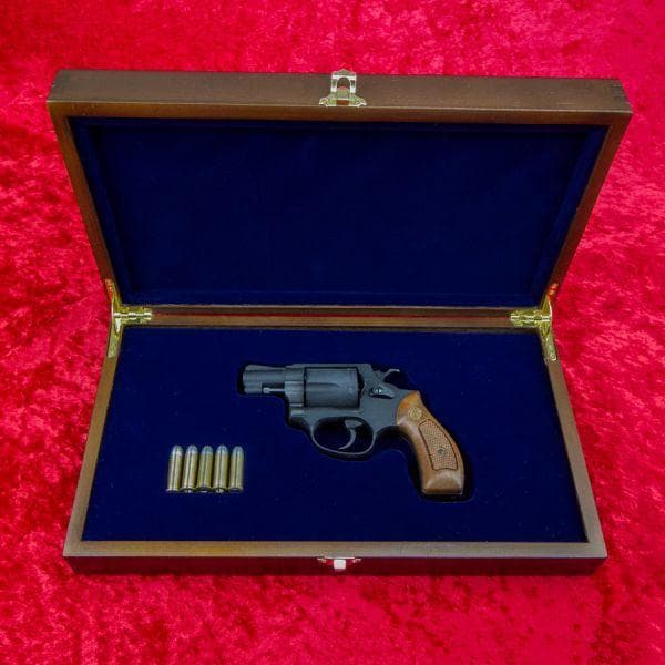 S&W M36 M37 M60(2inc)対応　木製高級化粧箱　希少なワンオフ品