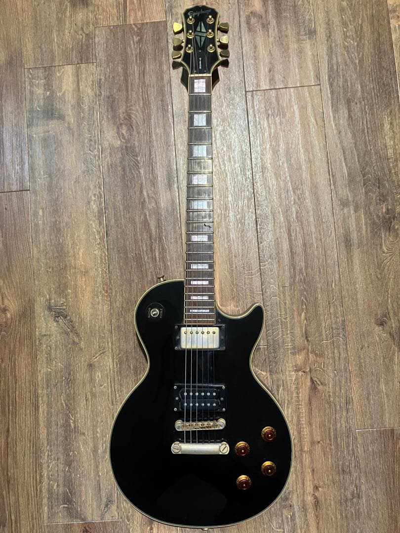 EPIPHONE ブラック　エボニー　レスポール　エレキギター　手渡し可