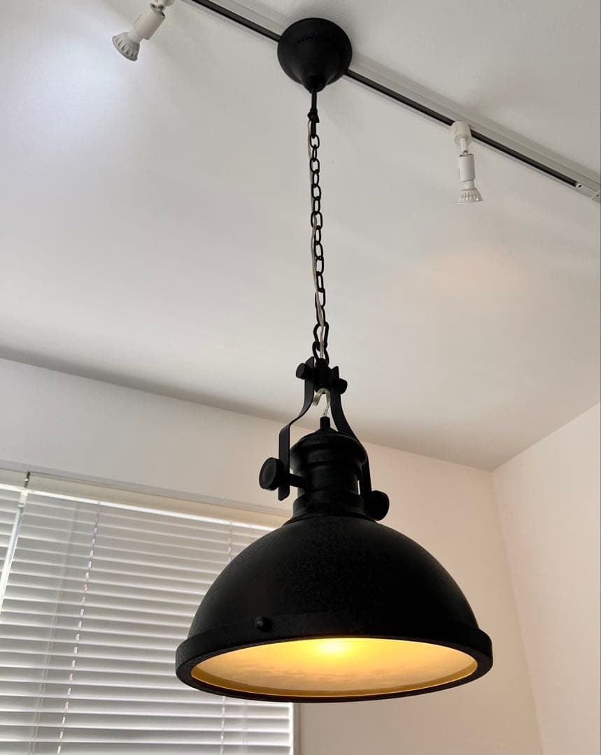 2個セット　インダストリアル　ペンダントライト　ブラック