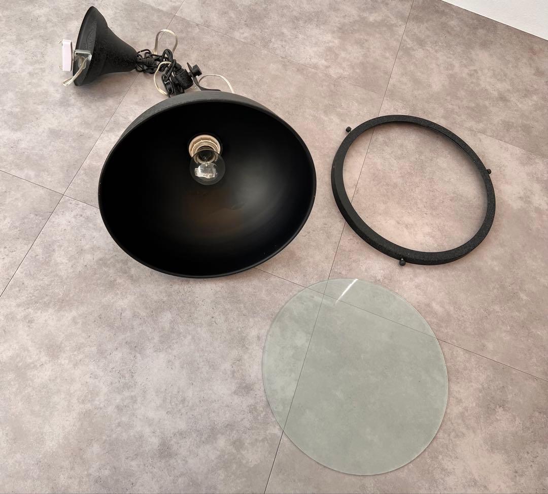 2個セット　インダストリアル　ペンダントライト　ブラック