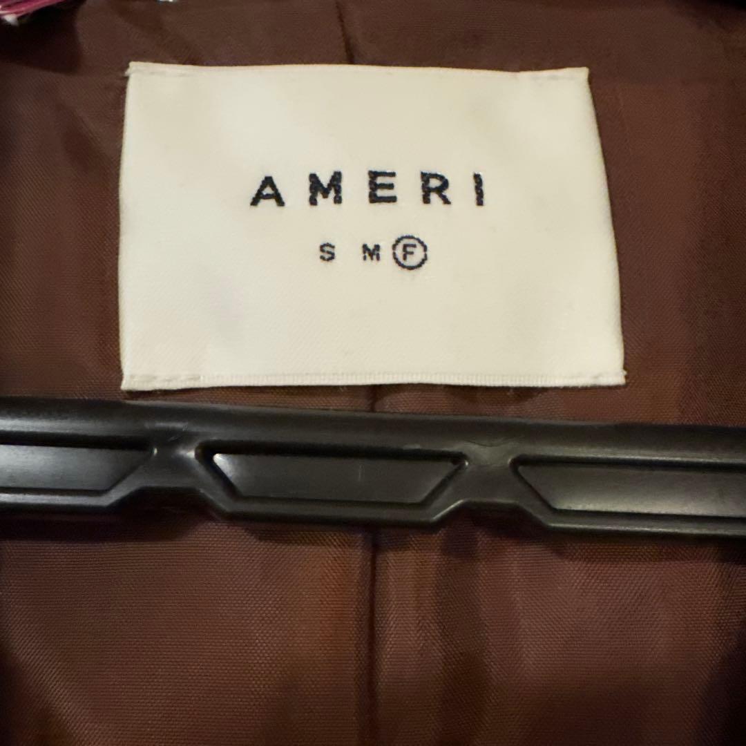 ジャケット・アウター Ameri VINTAGE CHECK ECO WOOL BIG JACKET