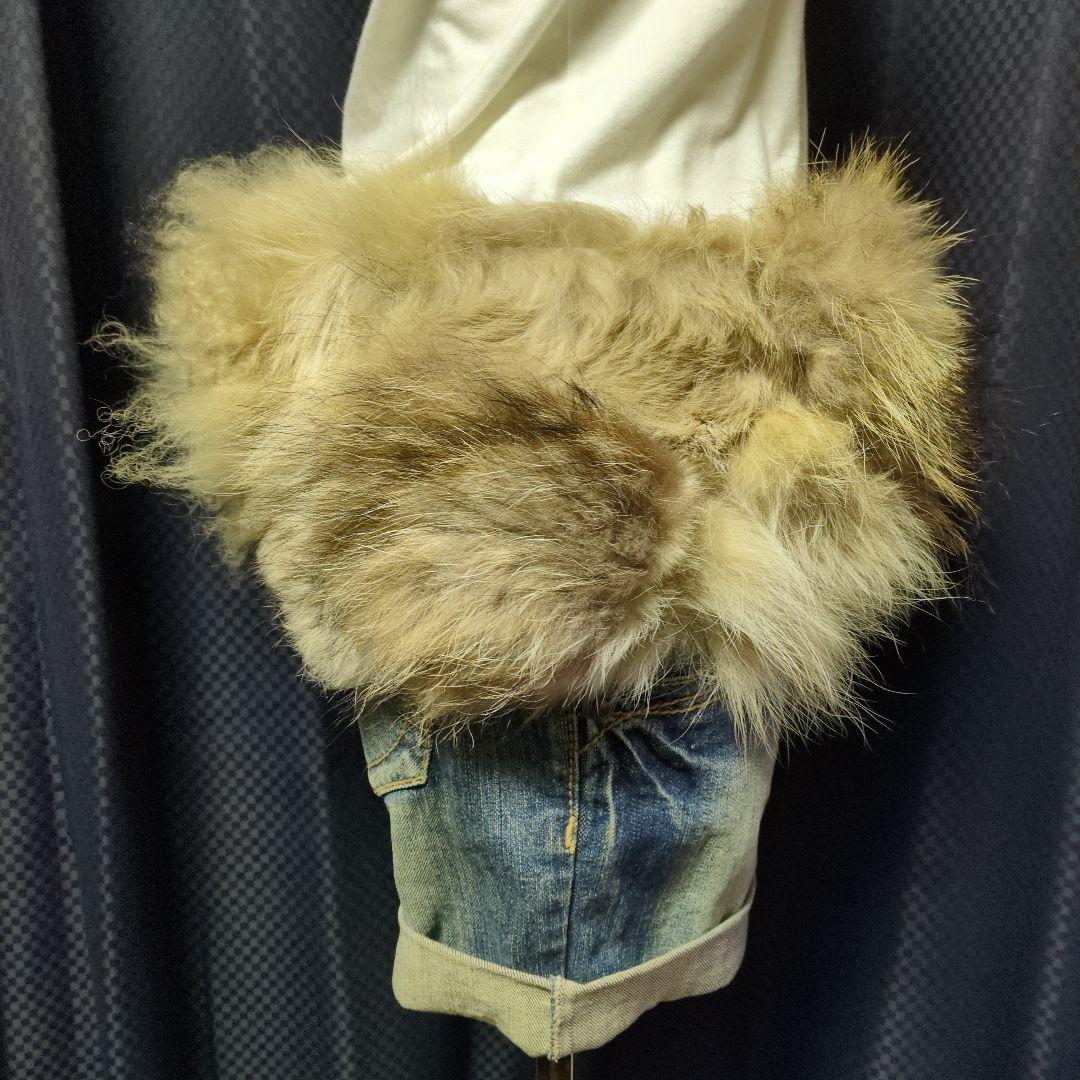 ​goa ゴア リアルファー コンチョ付 ラビットファー　ベルトセット