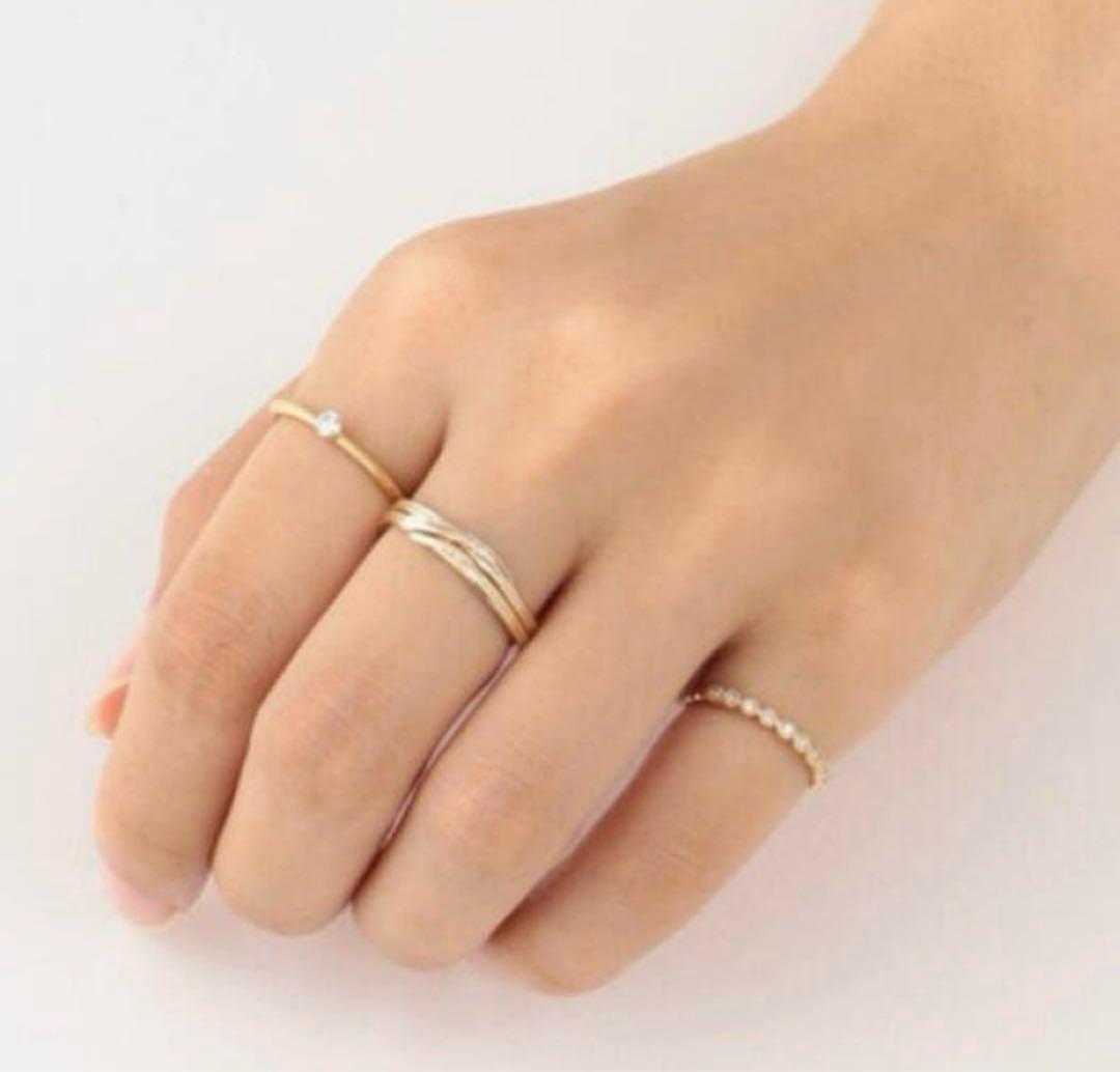 さ*こ様 agete 2020限定リング　ギメルリング1本　k10 13号