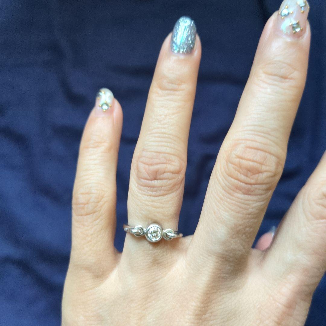 ティファニー スワンリング ダイヤモンド pt950 10号