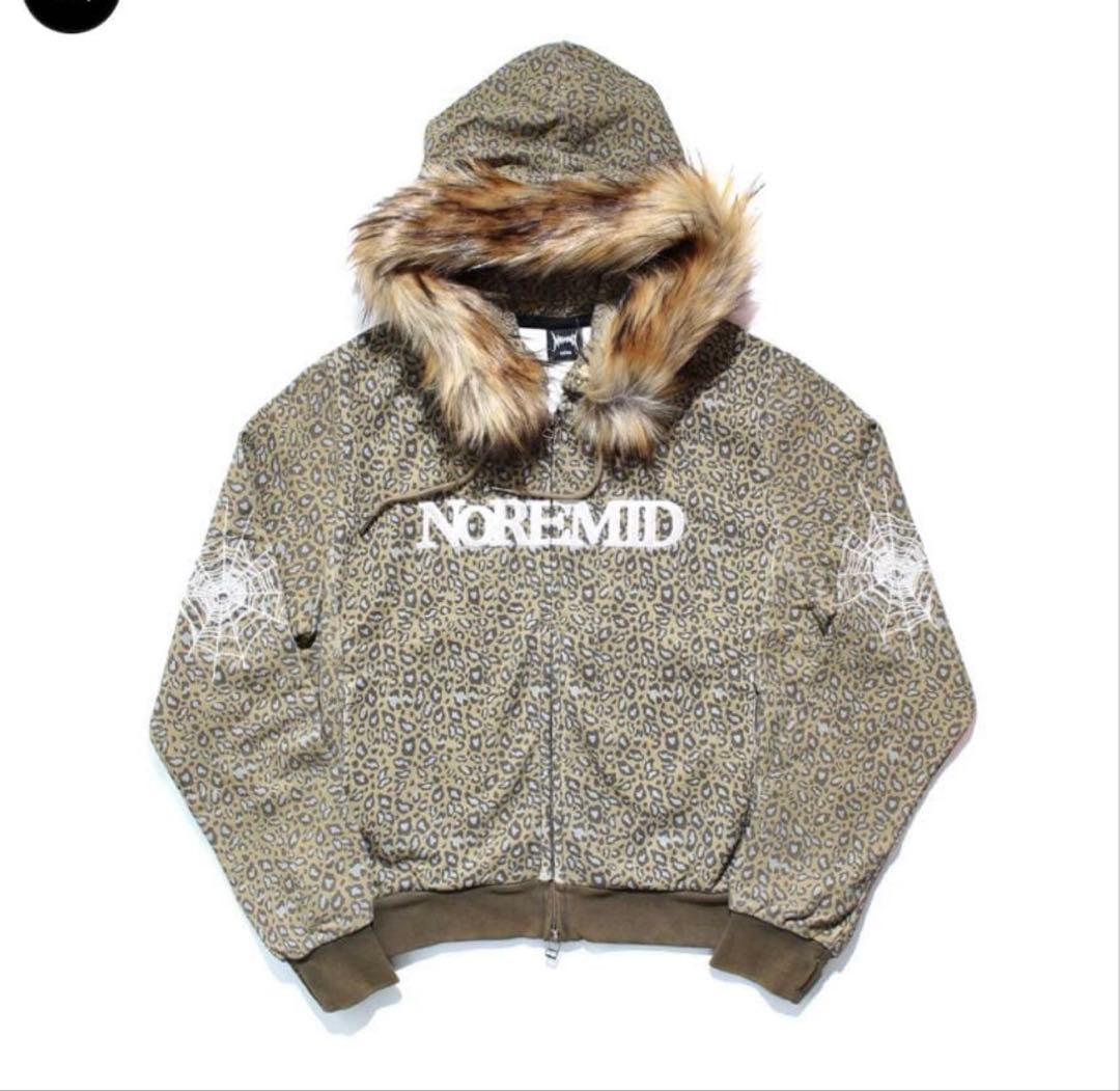 noremid FUR ZIP HOODIE レオパード 完売品