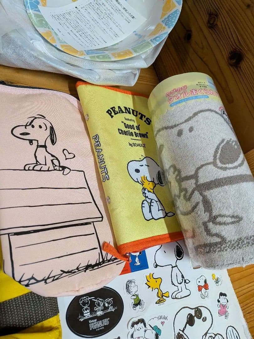 新品　スヌーピー　SNOOPY　皿　コップ　グラス　カバー　セット