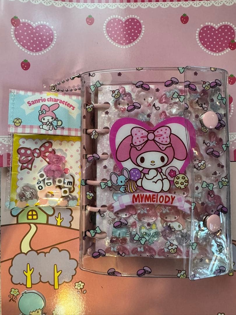 マイメロ シール帳 ボンボンドロップシール 完成品 手帳変えました