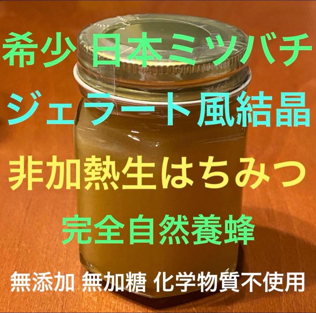 ドルガ 日本ミツバチ 非加熱 生はちみつ ジェラート風2瓶 とろとろ1瓶