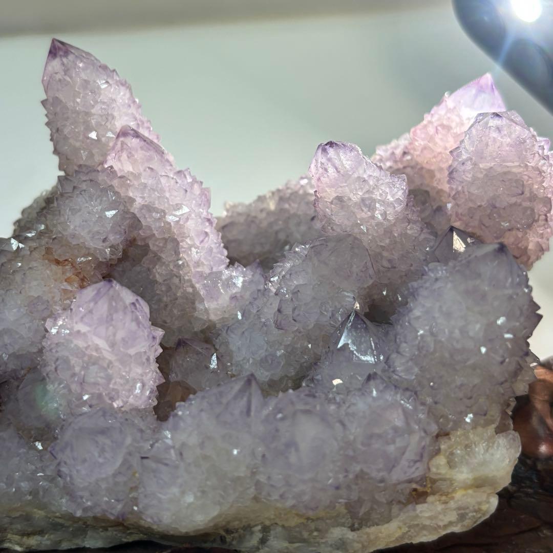 激レア　スピリットクォーツ　カクタスアメジスト原石  サボテン水晶　一点物