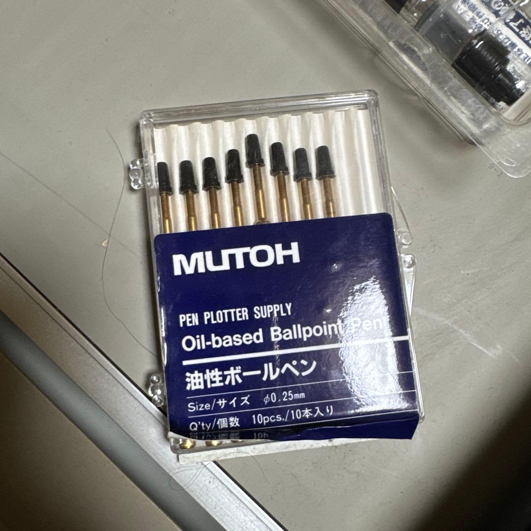 MUTOH 油性ボールペン替え芯 0.25mm ８本入り